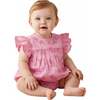 Pink Embroidered Florals Maeve Bubble - Rompers - 2