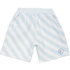Organic Weekend Shorts in Sky Blue Stripe - Shorts - 1 - thumbnail