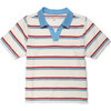Organic Recess Polo in Terry Stripe - Blouses - 1 - thumbnail