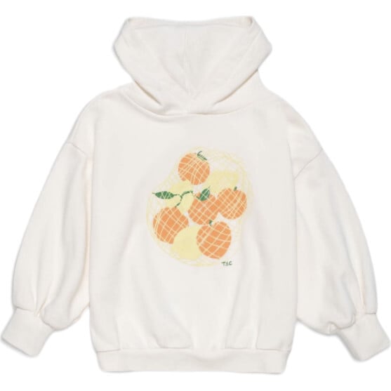 Organic Weekend Hoodie in White Mixed Fruit