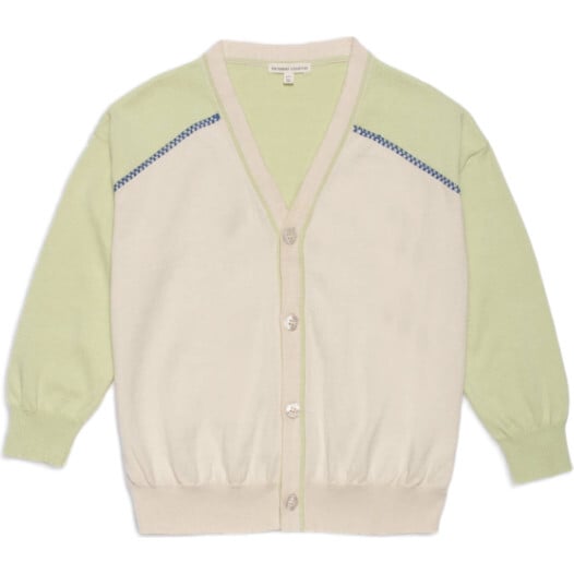 Organic Lightweight Classroom Cardigan in Keylime