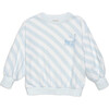 Organic Weekend Sweatshirt in Sky Blue Stripe - Sweatshirts - 1 - thumbnail