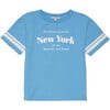 Organic Weekend Tee in Buzzer Blue - T-Shirts - 1 - thumbnail