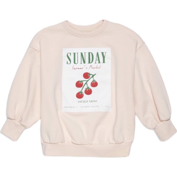 Organic Weekend Sweatshirt in Peach