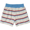 Organic Weekend Shorts in Terry Stripe - Shorts - 1 - thumbnail