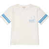 Organic Weekend Tee with Buzzer Blue Trim - T-Shirts - 1 - thumbnail