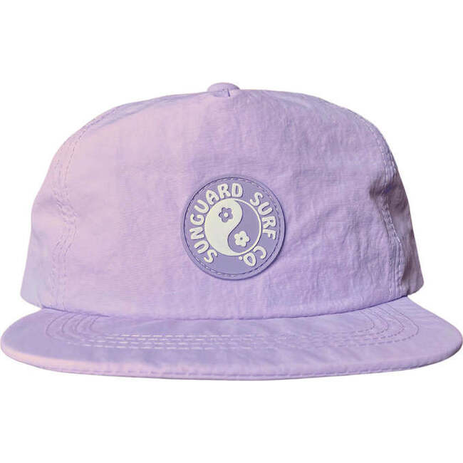 Nylon Snapback Hat, Lilac