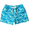 Henry Swim Trunks, Teal Waves - Swim Trunks - 1 - thumbnail
