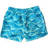 Henry Swim Trunks, Teal Waves - Swim Trunks - 2
