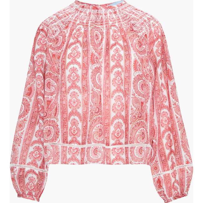 The Skye Top, Coral Corsica Paisley