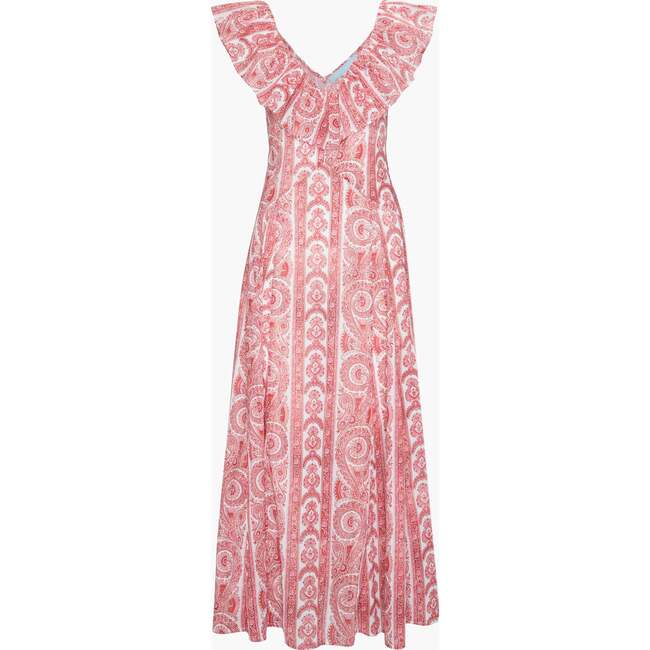 The Milani Dress, Coral Corsica Paisley
