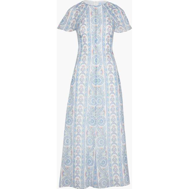 The Davina Dress, Blue Corsica Paisley