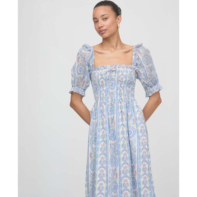 The Scarlett Nap Dress, Blue Corsica Paisley - Dresses - 3