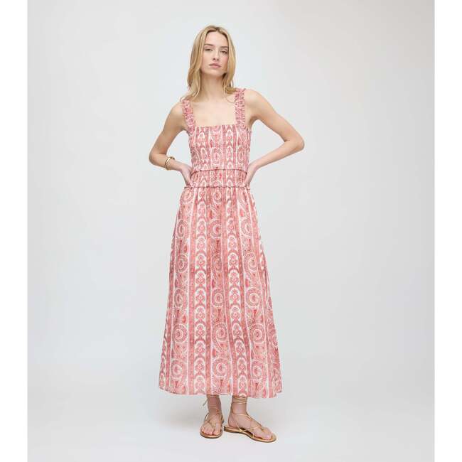 The Azalea Maxi Nap Dress, Coral Corsica Paisley - Dresses - 3