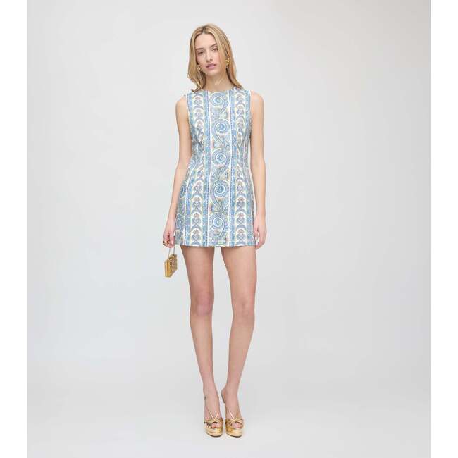 The Viola Dress, Blue Corsica Paisley - Dresses - 3
