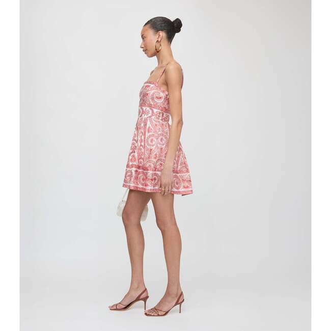 The Margot Mini Dress, Coral Corsica Paisley - Dresses - 4