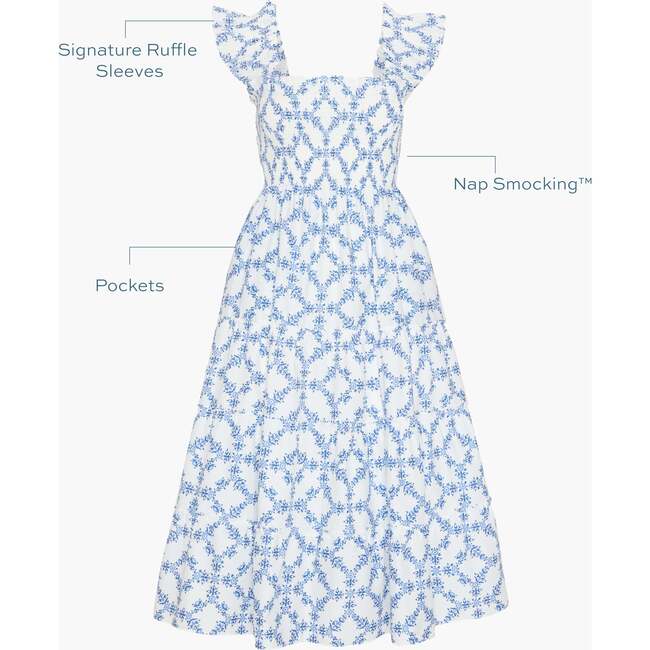 The Ellie Nap Dress, Blue Marigold Block - Dresses - 5