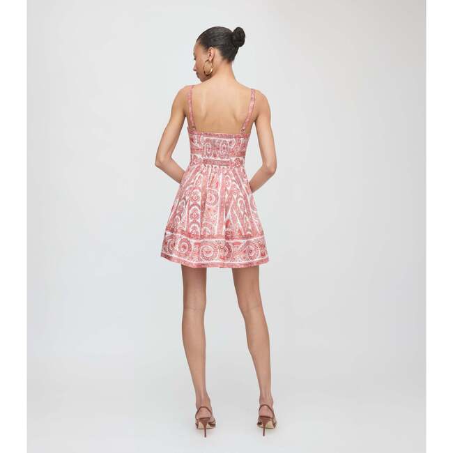 The Margot Mini Dress, Coral Corsica Paisley - Dresses - 5