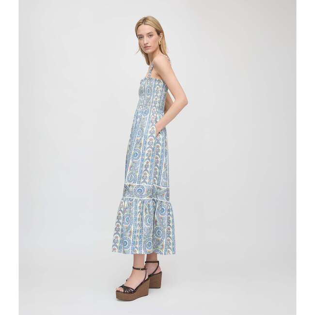 The Anjuli Nap Dress, Blue Corsica Paisley - Dresses - 4