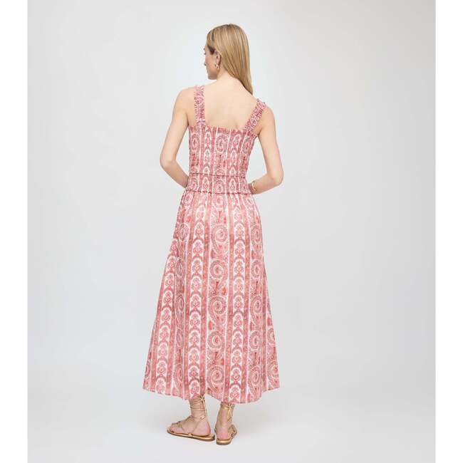 The Azalea Maxi Nap Dress, Coral Corsica Paisley - Dresses - 5