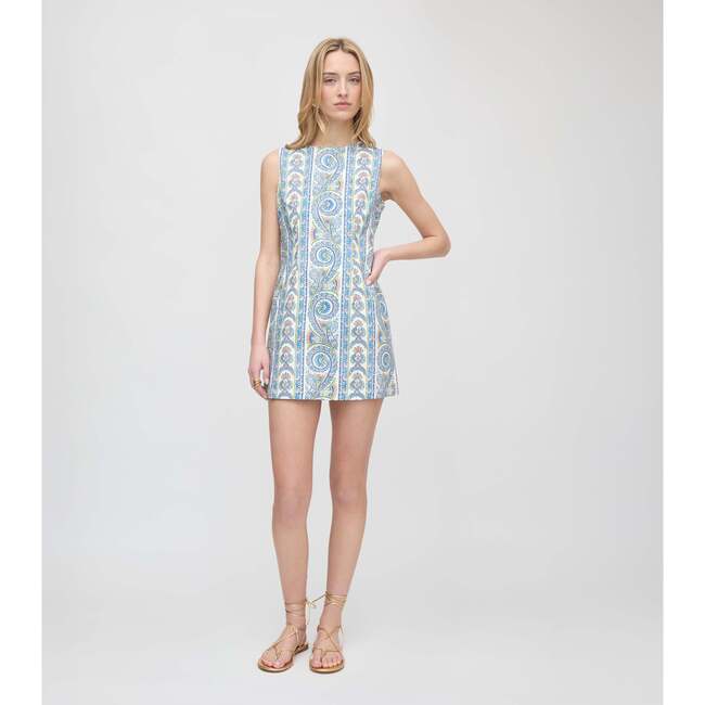 The Viola Dress, Blue Corsica Paisley - Dresses - 6