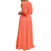 Somerton Kaftan Style Embroidered Maxi Dress, Red - Dresses - 2