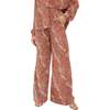 Ginger High Waist Tiger Print Trouser, Orange - Pants - 1 - thumbnail
