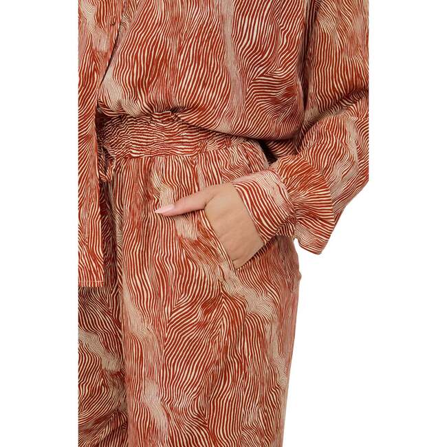 Ginger High Waist Tiger Print Trouser, Orange