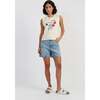 Cotton Snoopy Cherry Tank, White - Tank Tops - 1 - thumbnail