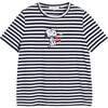 Cotton Snoopy Breton Cherry T-Shirt, Blue - T-Shirts - 4