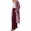 Ally Abstract Print Long Line Cardigan, Pink - Cardigans - 4