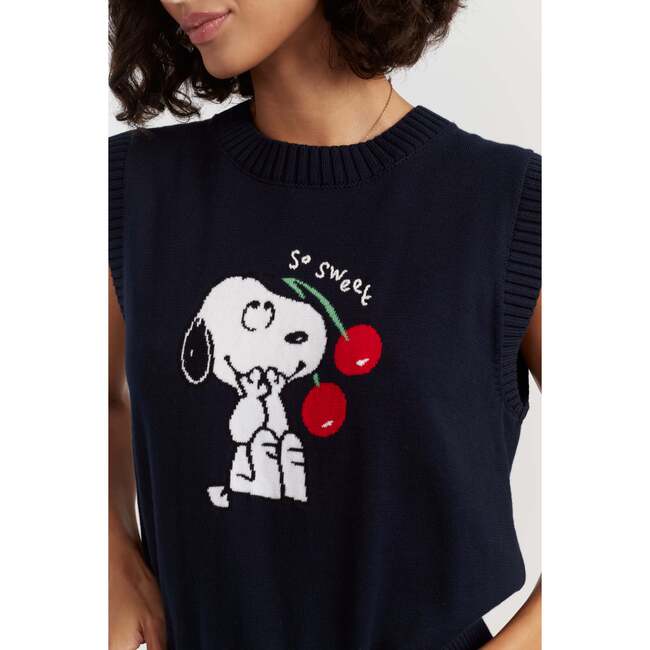 Cotton Snoopy Cherry Tank, Blue