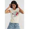 Cotton Snoopy Cherry Tank, White - Tank Tops - 3