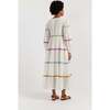 Cotton Rainbow Scallop Dress, White - Dresses - 3
