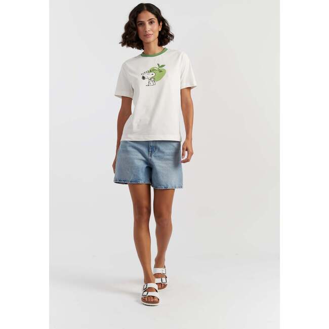 Snoopy Apple T-Shirt, White - T-Shirts - 3