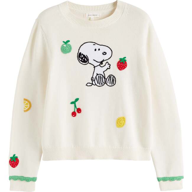 Fruity Snoopy Sweater, White - Sweaters - 3