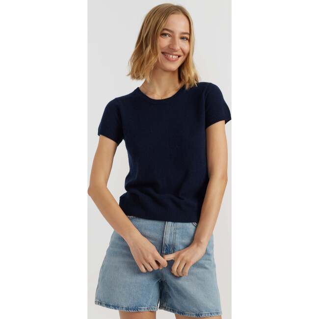 Air Pure Cashmere T-Shirt, Blue