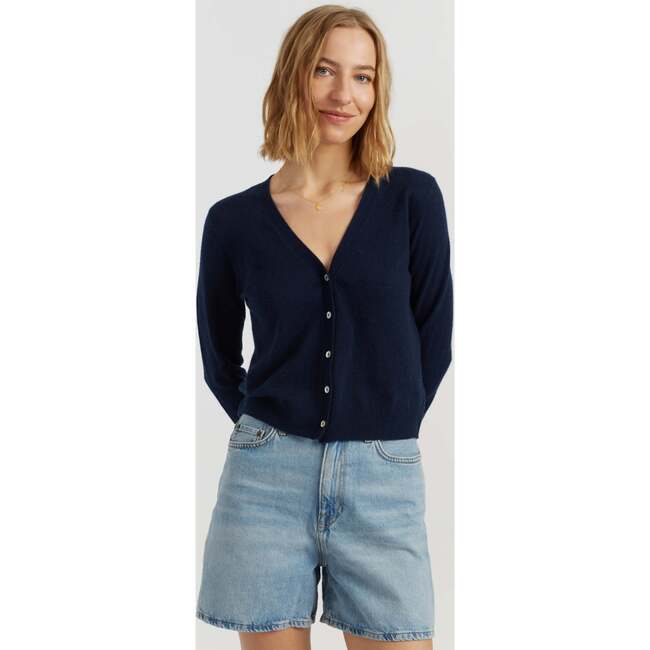 Air Pure Cashmere Cardigan, Blue