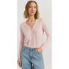 Air Pure Cashmere Cardigan, Pink - Sweaters - 1 - thumbnail