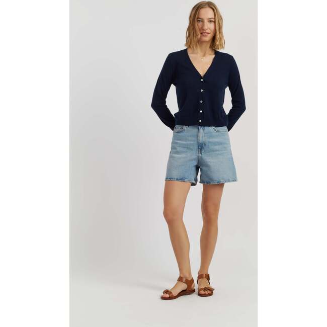 Air Pure Cashmere Cardigan, Blue