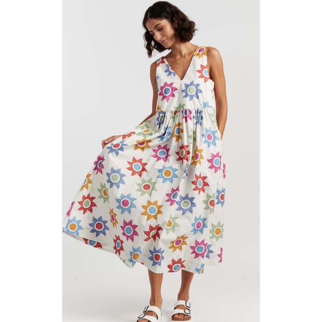 Cotton Sol Summer Dress, White - Dresses - 4