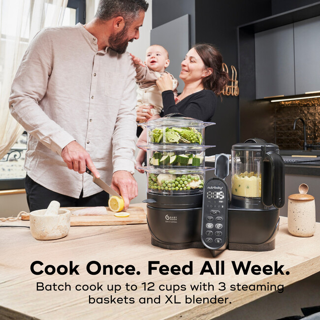 Duo Meal Station XL Baby Food Maker Black - Food Processor - 3