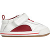Meshy, Snow / Red - Crib Shoes - 1 - thumbnail