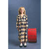 HARLEQUIN DRESS, ANGORA/BLUE - Dresses - 4