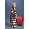 HARLEQUIN DRESS, ANGORA/BLUE - Dresses - 5