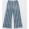 WAVY KNIT PANTS, BLUE - Pants - 2