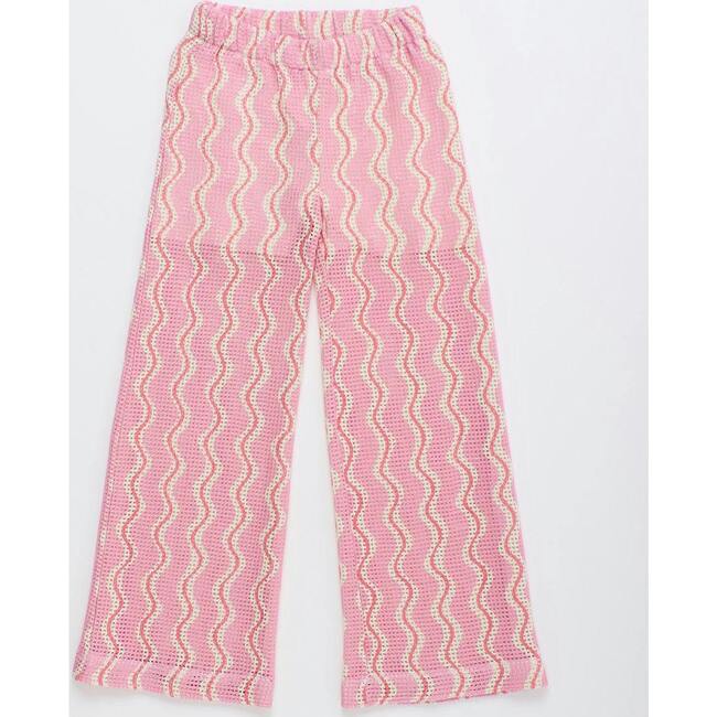 WAVY KNIT PANTS, PINK
