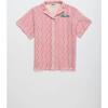 WAVY MESH SHIRT, LIGHT PINK - Shirts - 1 - thumbnail