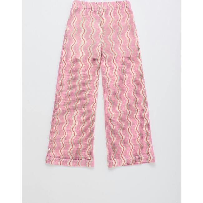 WAVY KNIT PANTS, PINK