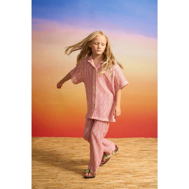 WAVY KNIT PANTS, PINK - Pants - 3